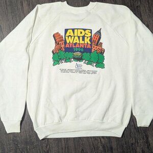 Vintage 1996 Aids walk Atlanta sweater